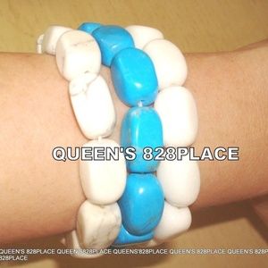 New Lee Sands 3pc Stretch  Beaded  Bracelet